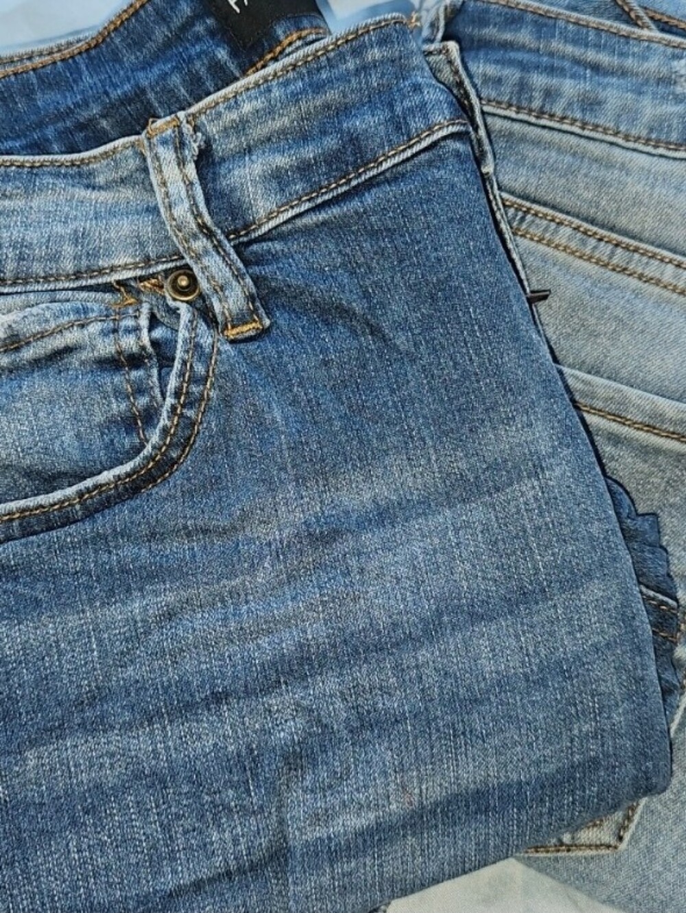 2 Pairs Fashion Nova Blue Denim Jeans